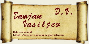 Damjan Vasiljev vizit kartica